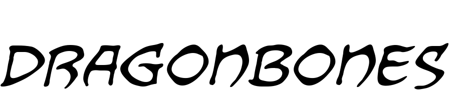 Dragonbones BB Italic cкачати шрифт безкоштовно